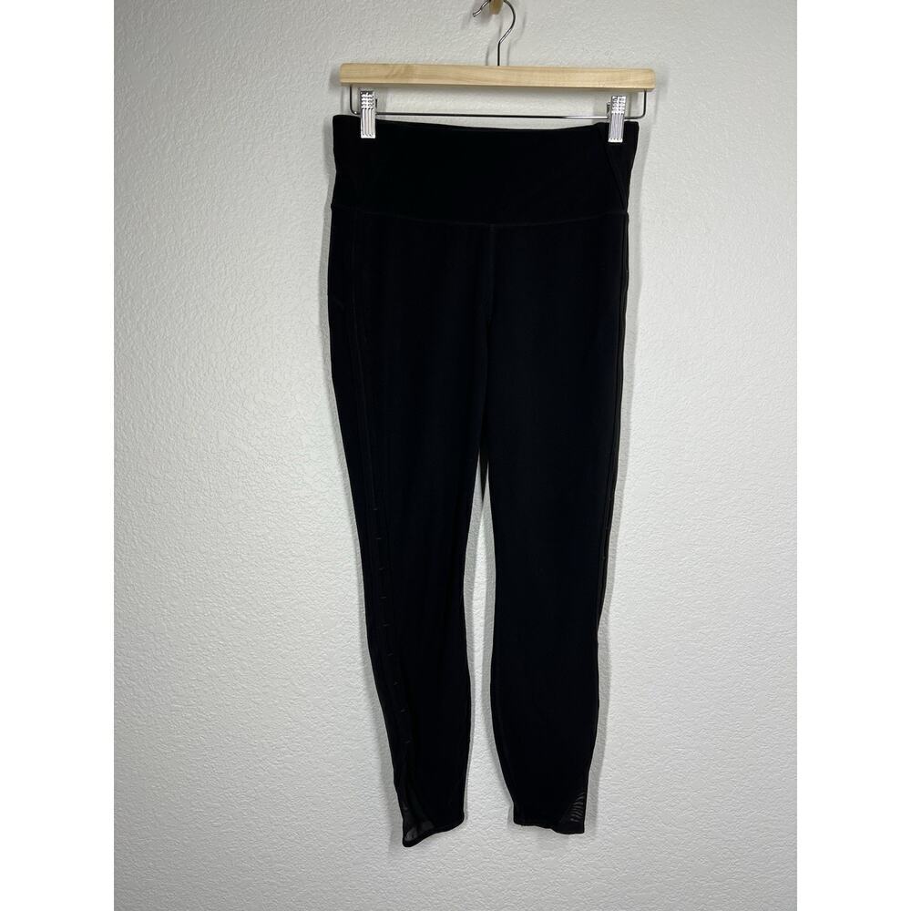 Athleta Black High Rise Peekaboo 7/8 Leggings Size Medium
